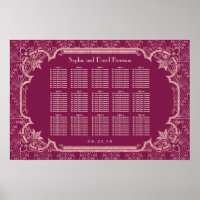 Vita Guld Underbara Gatsby Art Deco-sätesdiagram