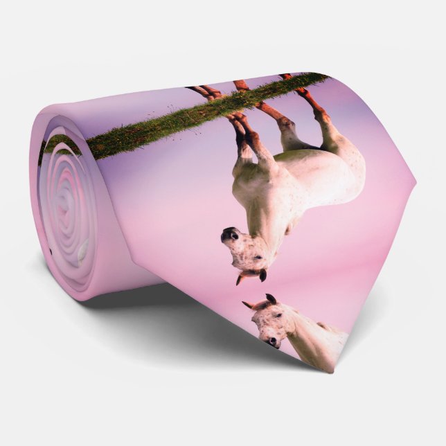 Vita hädsavtryck slips (Rullad)