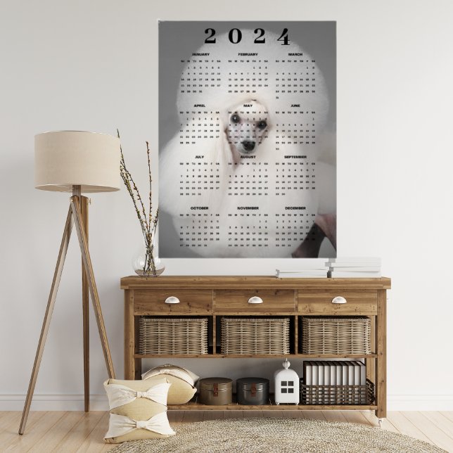 Vita Haircut Photo 2024-kalender i Pudel Hund Poster (Skapare uppladdad)