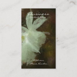 Vita halvledarfärger, Blommigt, tryckfärg Visitkort