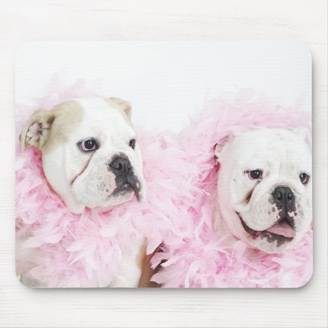 Vita handjur och hondjur musmatta (Framsidan)