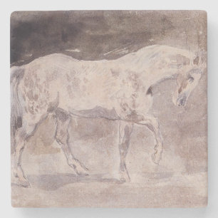 Vita häst (av Eugene Delacroix) Stenunderlägg