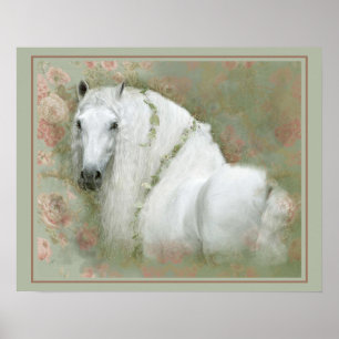 Vita häst - Poster