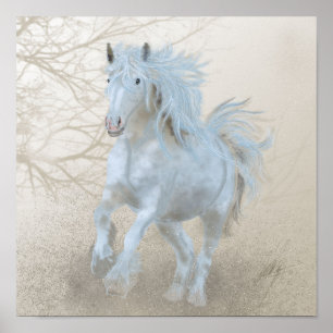 Vita häst - Poster