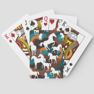 Vita hästar Abstrakt Casinokort