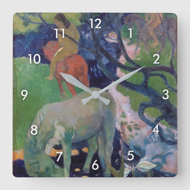 Vita hästen, Gauguin Fyrkantig Klocka (Framsida)