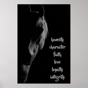 Vita hästens kärnvärden  poster