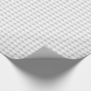 Vita Hearts på Silver Presentpapper