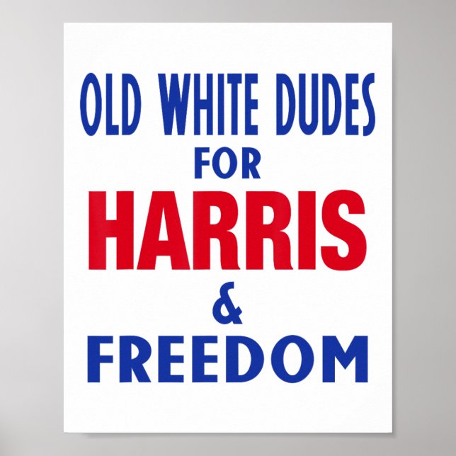 Vita herrar och frihet Omröstning Poster (Framsidan)