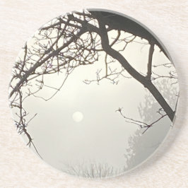 Vita Himmel och Sol, dramatiskt inramad av Träd Underlägg