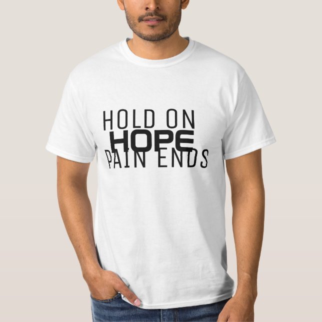 Vita hoppets motivation t shirt (Framsida)