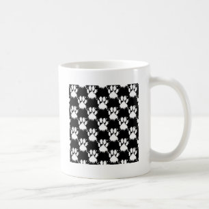 Vita Hund Mönster med färgspridare Kaffemugg