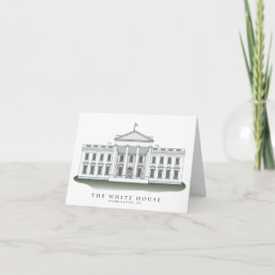 Vita hus Notecards Kort