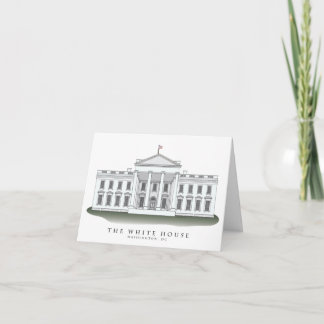 Vita hus Notecards Kort