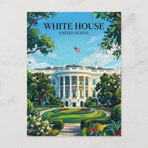 Vita huset District of Columbia Vykort