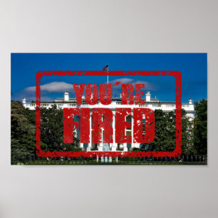 Vita huset Du är Fred Impeachment Party Poster