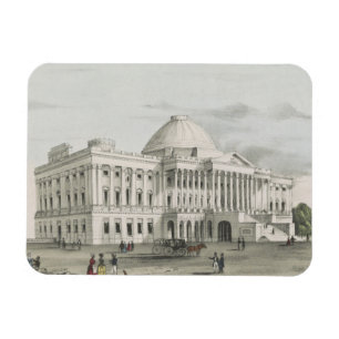 Vita huset, Huvudstad i Washington Lithograph Magnet