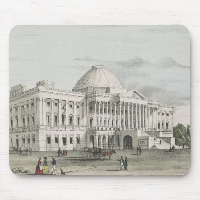 Vita huset, Huvudstad i Washington Lithograph Musmatta (Framsidan)