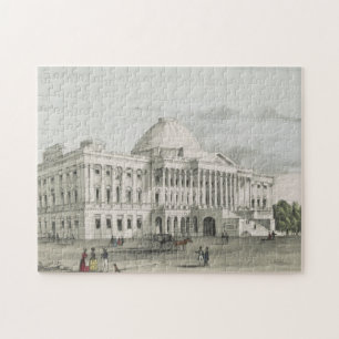 Vita huset, Huvudstad i Washington Lithograph Pussel