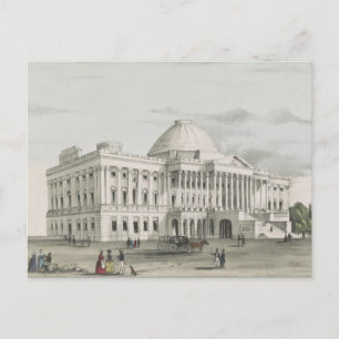 Vita huset, Huvudstad i Washington Lithograph Vykort