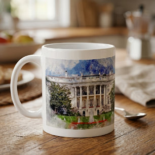 Vita huset i Washington DC – Södra fasaden Kaffemugg