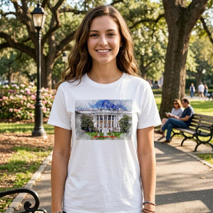 Vita huset i Washington DC – Södra fasaden T Shirt