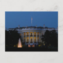 Vita huset juldekoration på natten i Washington DC