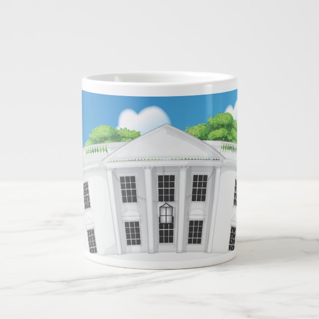 Vita huset jumbo mugg (Framsidan)