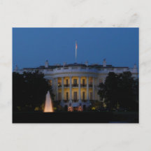 Vita huset på julen i Washington DC på natten
