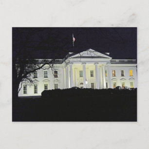 Vita huset på natten Washington DC 002 Vykort