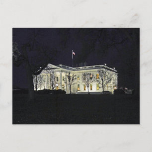 Vita huset på natten Washington DC 003 Vykort