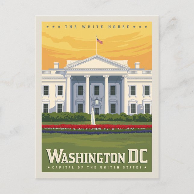Vita huset | Washington, D.C. Vykort (Framsida)