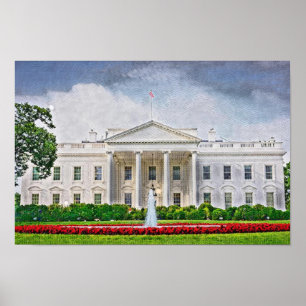 Vita huset, Washington DC Poster