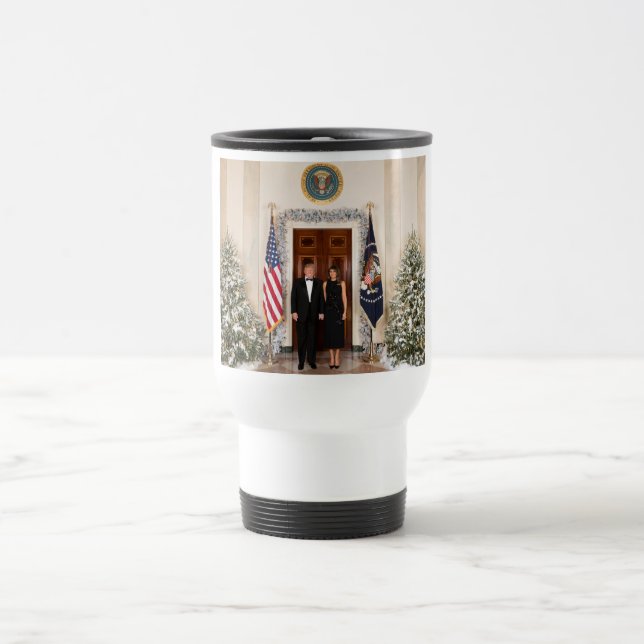 Vita husets jul Donald Trump & Melania Resemugg (Center)