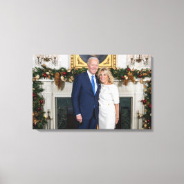 Vita husets jul President Joe Biden Foto Canvastryck