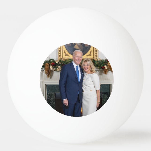 Vita husets jul President Joe Biden Foto Pingisboll (Framsidan)