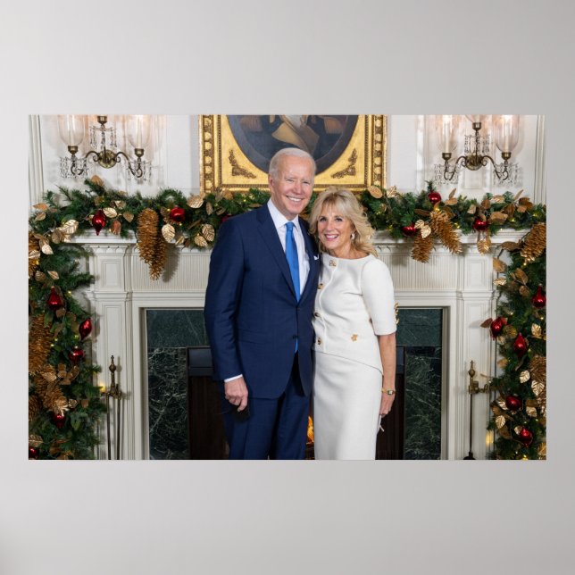 Vita husets jul President Joe Biden Foto Poster (Framsidan)