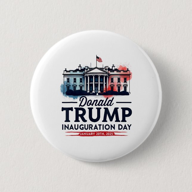 Vita husets president Donald Trump Inauguration 20 Knapp (Framsida)