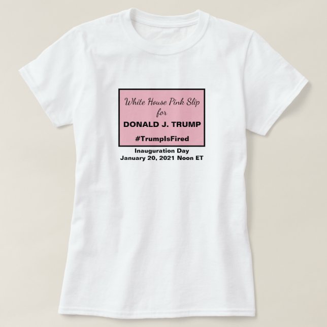 Vita husets Rosa-droppstöt 2020 Val T Shirt (Design framsida)
