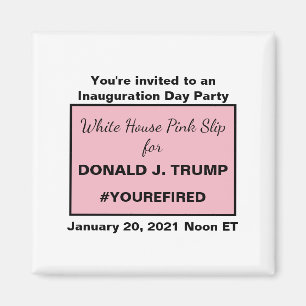 Vita husets Rosa-slips för Trump Ides of Trump Magnet