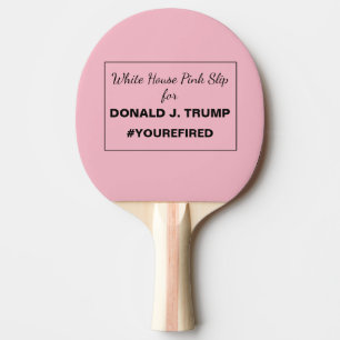 Vita husets Rosa-slips för trumpmotstånd Pingisracket