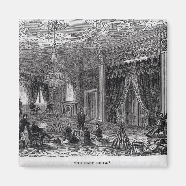 Vita husets rum i öster magnet (Framsidan)