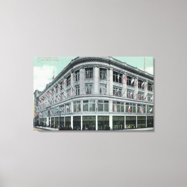 Vita husets yttre vy canvastryck (Framsida)