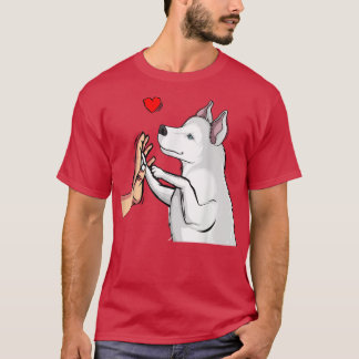 Vita Husky Kärlek Cute Hund Girls Women T Shirt