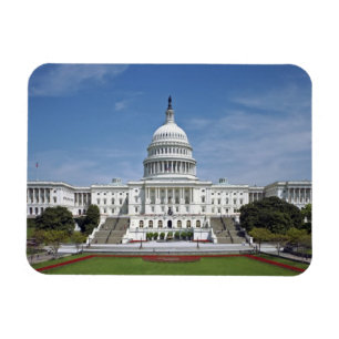 Vita husUS-huvudstad som bygger Washington DC Magnet