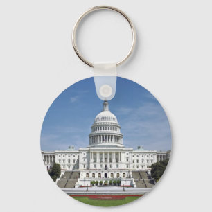 Vita husUS-huvudstad som bygger Washington DC Nyckelring