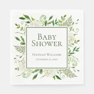 Vita Hydrangeor Baby Shower Pappersservett