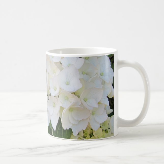 Vita Hydrangeor Kaffemugg (Höger)