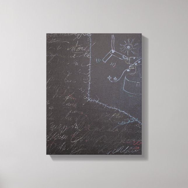 Vita idéer och kontur 1 Canvas (Framsida)