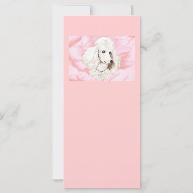 Vita inbjudan till Rosa av Petals i Pudel Ro (Framsida)